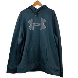 Under Armour Pullover Sweatshirt Handwarner Hoodie Black - XXL